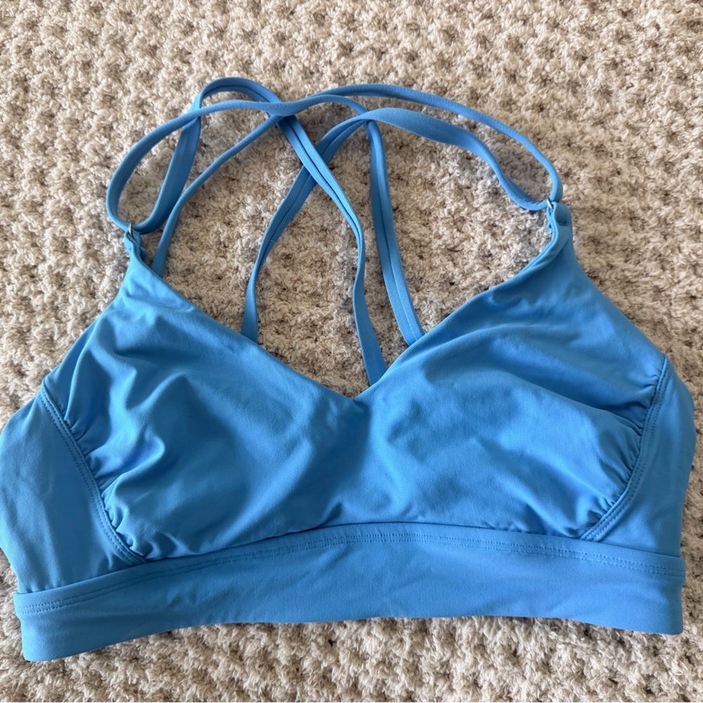 CALIA by Carrie Underwood Blue Bikini Top
